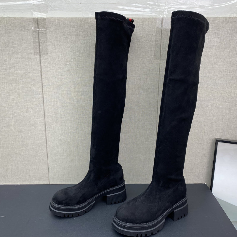 品牌断码鞋子女2023新款爆款秋款靴子圆头中跟厚底显瘦过膝长筒靴,女鞋,时装靴,淘宝优惠券,粉丝福利购,淘宝优惠卷