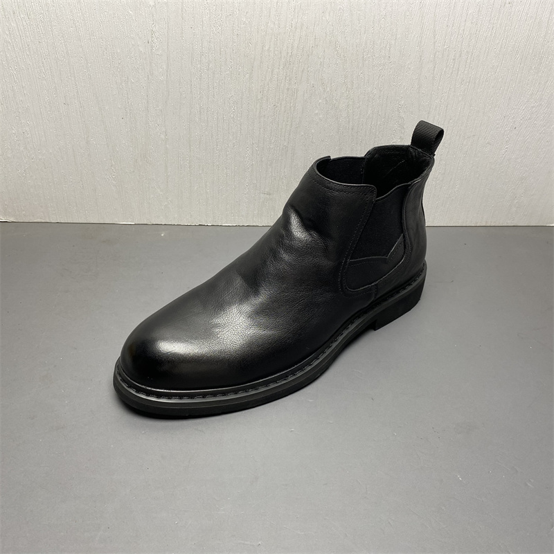 短筒靴英伦风低跟切尔西靴