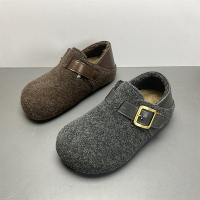 圆头平底软底休闲勃肯鞋女