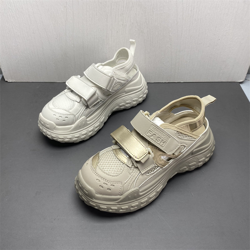 包头松糕底厚底休闲凉鞋图片