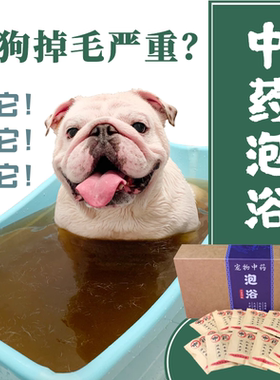 狗狗缓解掉毛皮屑真菌药浴