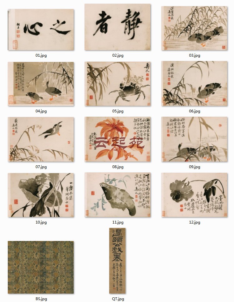 清边寿民静者之心杂画图CX十开高清电子图片1.12G装饰宣传素材