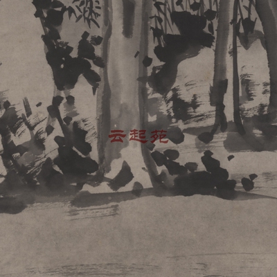 清罗牧古木竹石图Z高清电子图片270M装饰宣传素材