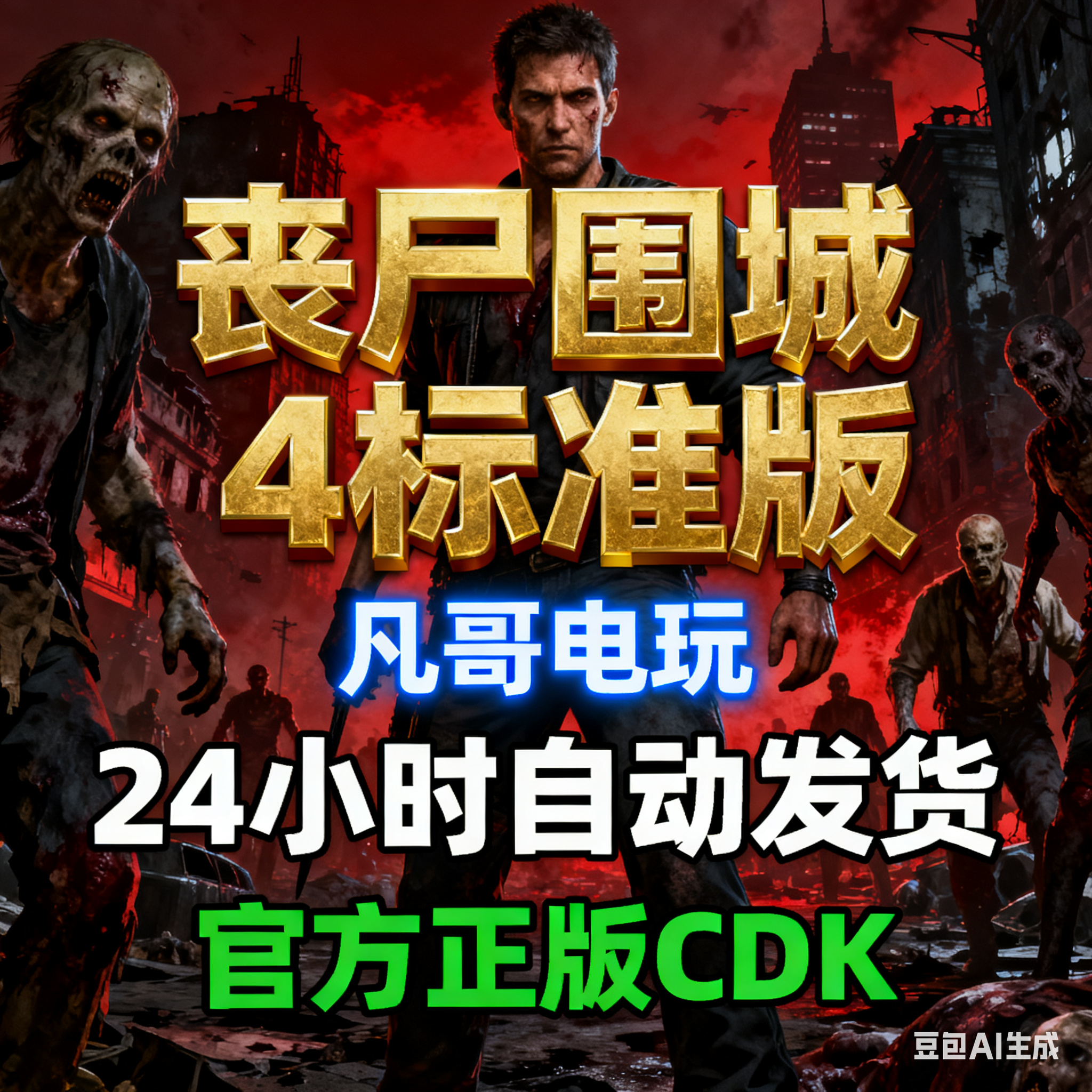 丧尸围城4-标准版 Steam正版CDK 国区 激活码 24小时自动发货