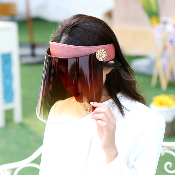 夏季骑车遮阳帽夏天防紫外线女士太阳帽骑电动车防晒时尚帽子空顶