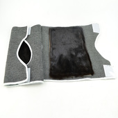 保暖护膝水貂皮草整皮护膝貂皮护膝护腰进口水貂皮护膝 貂毛护膝