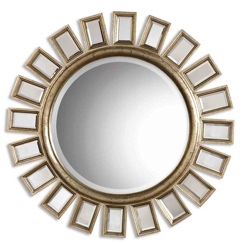 uttermost Retro Radiance circular Hanging mirror Europe and America a living room Cosmetic mirror Entrance Decorative wall Metal framein the Home accessories , Mural  category - from Buy2taobao.com to provide professional Taobao agent buy service