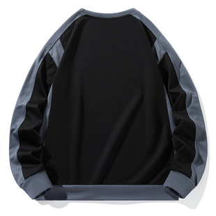 新氧棉卫衣圆领套头男士 2025新款 卫衣男T恤打底衫 长袖 纯色 新冬季