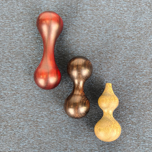 2025新款 紫檀木葫芦绕指柔葫芦檀木指尖哑铃手把件紫光檀葫芦文玩