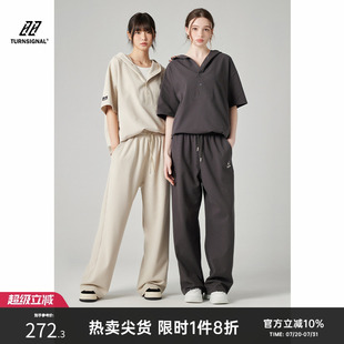 短袖 Turn 女夏2025新款 連帽T恤兩件套夏季 Signal潮牌休閑運(yùn)動(dòng)套裝