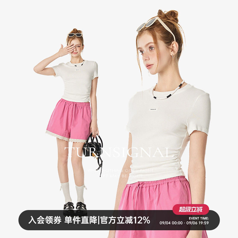 TurnSignal潮牌圆领短袖T恤女图片