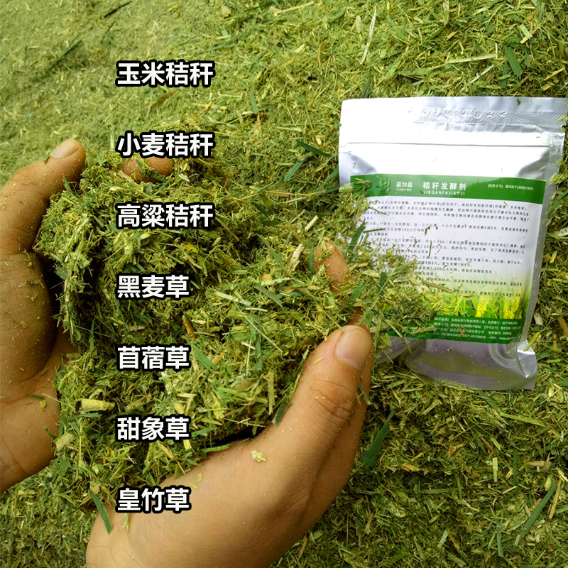 玉米秸秆发酵剂青储饲料发酵剂牧草发酵粉EM乳酸菌青贮黄储养牛羊