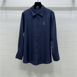 2026早春新款翻领刺绣字母衬衣+松紧腰休闲裤套装