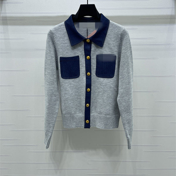 2026早春新款翻领撞色双口袋单排扣舒适亲肤百搭针织开衫,女装/女士精品,毛针织衫,淘宝优惠券,粉丝福利购,淘宝优惠卷