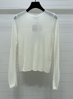 2026早春新款圆领刺绣logo徽标舒适柔软百搭针织衫