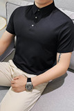 8215-P5888短袖POLO衫男士夏季新款修身纯色百搭休闲体恤，男装T恤，电商B333