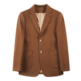 XF1039-P165厚呢子西装外套男士冬季新款修身单排扣西服后中开叉，男装西服套装，电商B333