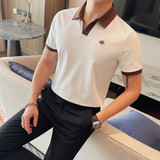 PL6049-P58短袖POLO衫男士V领男士夏季新款商务休闲半袖翻领体恤，男装Polo衫，电商B333