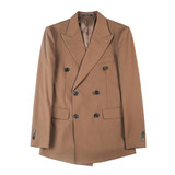 TZ6090-P340西服两件套男士秋冬新款双排扣纯色百搭西装，男装西服套装，电商B333