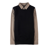 HM018-P105秋冬男士毛衣针织衫打底衫线衣修身假两件，男装T恤，电商B333