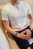 7708-特P4068圆领短袖POLO衫男士夏季新款纯色修身打底体恤，男装T恤，电商B333