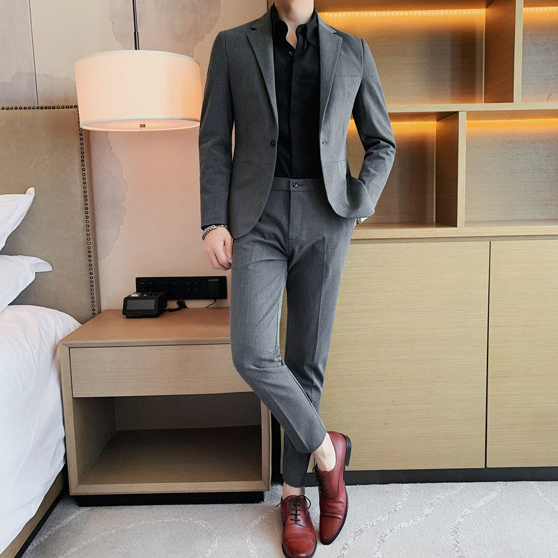 TZ198-价格改为P220西服套装男士秋冬西装两件套商务正装，男装西服套装，电商B333