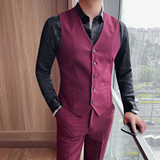 MJ3082-P58男士马甲套装秋季英伦风发型师潮牌修身条纹西服马夹，男装西服，电商B333