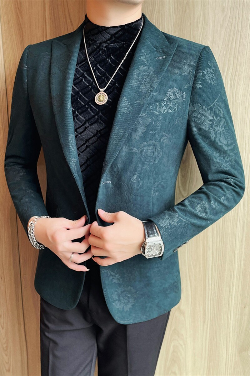 XF1070-P128花西装男士春季新款跑量款单排扣西装外套双开叉,男装西服套装,电商B333