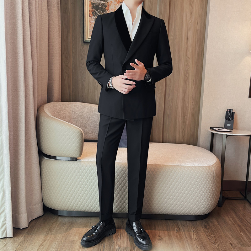 TZ6122-P320西服套装男士修身西装婚礼礼服两件套,男装西服套装,电商B333