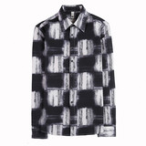 7998-P65男士长袖衬衫秋季格子修身潮流休闲帅气衬衣，男装衬衫，电商B333