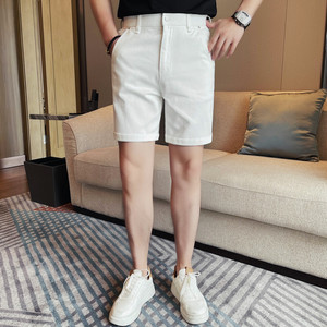 807-P68 男士短裤夏季新款时尚百搭休闲五分裤修身牛仔裤中裤图片