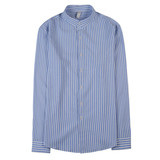 8888-P58条纹长袖衬衣男士立领修身潮流休闲衬衫，男装衬衫，电商B333