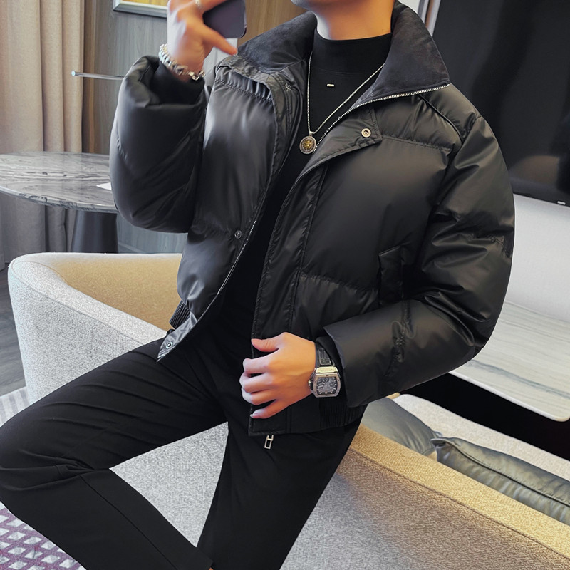 M23063-P208棉服男士冬季新款加厚保暖高级感立领棉衣面包服,男装棉衣,电商B333