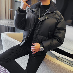 M23063-P208 棉服男士冬季新款加厚保暖高级感立领棉衣 面包服图片
