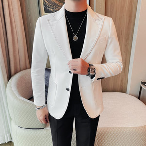 XF1066-P155 两粒单排扣西装外套男士秋冬新款纯色西服高级感单西，男装西服套装，电商B333