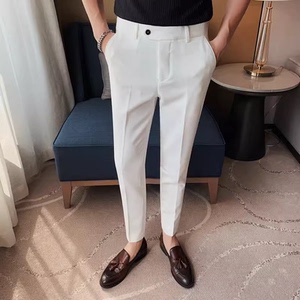 老款继续做JF11-P78-男士夏季薄款九分裤英伦休闲西裤纯色百搭小图片