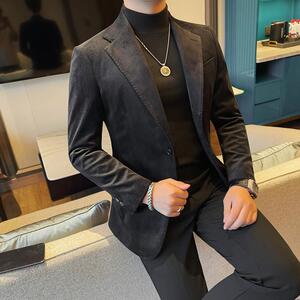 X6160-P208 灯芯绒西装外套男士秋冬新款高品质西服图片