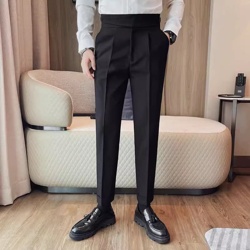 老款继续做XK8104-P108纯色西裤男士纯色长裤商务休闲百搭小脚裤,男装西裤,电商B333