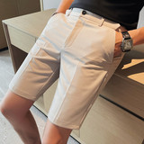 XD942-P68五分裤男士短裤夏季休闲裤西装裤子修身白色薄款中裤，男装牛仔裤，电商B333