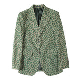 X6060-P155花西装外套男士冬季新款修身灯芯绒休闲西服绿色，男装西服套装，电商B333