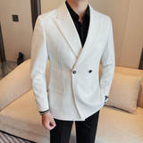 XF1056-P138双排扣西装男士秋冬新款纯色西装外套礼服西服，男装西服套装，电商B333