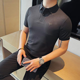 6062-P45男士短袖POLO衫夏季新款商务休闲翻领T恤，男装T恤，电商B333