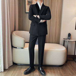 TZ6122-P320 西服套装男士修身西装婚礼礼服 两件套图片