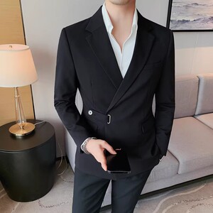 老款继续做23526-P175 西装外套男士秋冬新款单排扣西服纯色商务图片