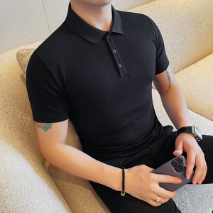 BK8001-P48 男士夏季新款时尚百搭休闲翻领短袖POLO衫图片