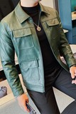 JK108-P130秋冬款潮牌机车皮衣男士韩版商务修身潮流英伦夹克外套，男装夹克，电商B333
