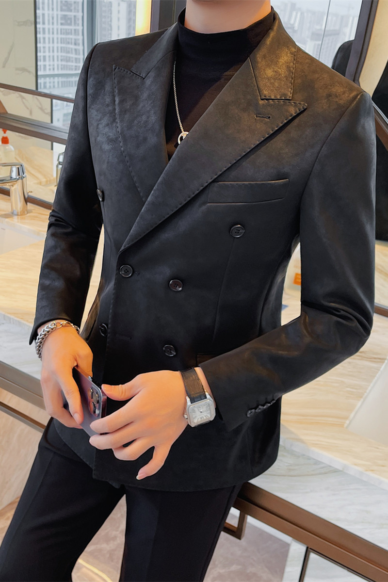 XF6125-P225西装外套男士西服上衣修身秋冬季帅气商务休闲西装,男装西服套装,电商B333