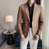 XF1801-P155男士百搭修身单西服英伦休闲纯色帅气西装外套上衣，男装西服，电商B333