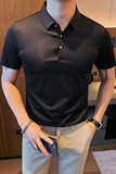 PL8068-P55男士短袖polo衫夏季修身潮流休闲半袖翻领冰丝无痕t恤，男装T恤，电商B333