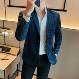 23607-P145西服男士秋季小西装外套上衣修身平绒休闲西装，男装西服套装，电商B333
